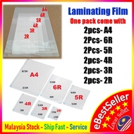 Laminate Laminator 2R 3R 4R 5R 6R A4 Laminating Film Pouches Pouch 55mic