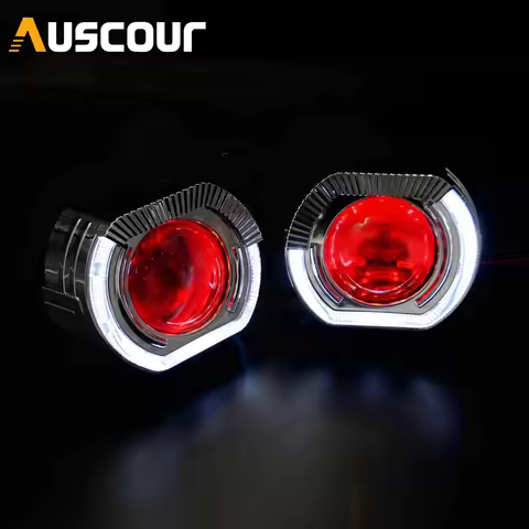 2.5inch H1 mini Bixenon hid Projector lens led day running shrouds DRL H1 H4 H7 retrofit car assembl