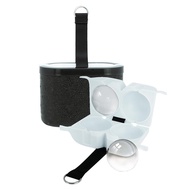 [jwerlyday]Higt-Quality Sphere Crystal Tray for Whiskey Mold 2" Large Clear Ice Cuble Maker Reuable 