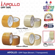 Apollo Opp Tape Brown / Transparent 48mm - 40 yards / 90 yards
