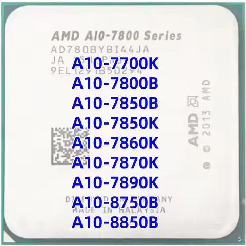 Used AMD A10-Series A10 7700K/7800B/7850B/7850K/7860K/7870K/7890K/8750B/8850B FM2+
