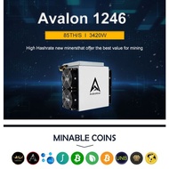 [BEST PRICE] Avalon 1246 90TH/s / Antminer S19 95Th/s Asic Miner BTC Bitcoin Machine 3420W Include P