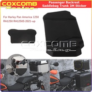 2.4cm Thickness Motorcycle Passenger Backrest Saddlebag Trunk 3M Sticker Black For Harley Pan Americ