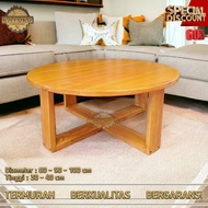 Minimalist round table,/ floor table, round living room table, size L