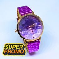 PROMO!!! JAM TANGAN WANITA CEWEK TERBARU 2025 TALI RUBBER KEKINIAN MEWAH ELEGAN