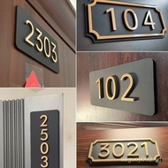 LIBRA Magnetic door number customization Hotel apartment room number Identification plate door numbe