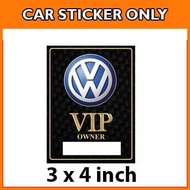 Volkswagen VIP - Car Sticker