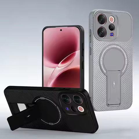 Carbon Fiber Invisible Stand Holder Built-in Magnetic Ring Case for VIVO V70 V60 Lite v60 V50 v50e V