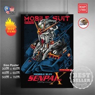 (Ready Stock) Mobile suit Gundam 144 RX-78-2 / RX78-2 / RX78 2 Gundam wall poster sticker deco poste