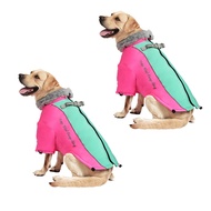 Big Fur Collar Pet Down Jacket for Medium Large Dogs Waterproof Big Dog Clothes Winter Golden Retrie