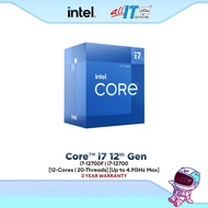 Intel® Core™ i7-12700F / i7-12700 (12-Core/20-Threads) Intel Processor | Intel 12th Gen CPU (LGA1700