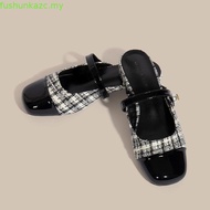 [Ready Stock] 2023 New Style CNK Small Fragrance Baotou Lazy Shoes Flat Bottom Versatile Color Match