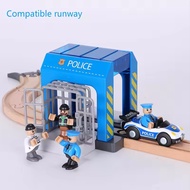 Set Police Thief Catching Building Block Suit Compatible With Wooden Train Track Toy Plastic Police 