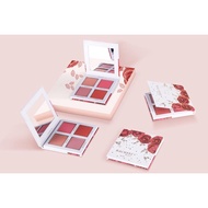 4 Colors Eyeshadow Palette Sweet Summer Matte Highly Pigmented Long Lasting  Eye Makeup.