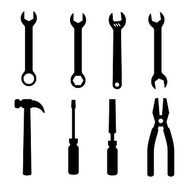 數位 Hand tools svg, handtools svg, hand tools pdf, hand tools template, wrench svg
