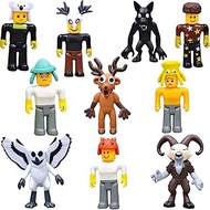 10 pieces 99 nights in the forest action figures, 8.5 cm large figures of deer, owl and monster for 