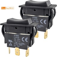 For Motors Industrial Equipment Ship Type 2 Pack HY60C 3-Pin Rocker Switch Heavy-Duty Mechanical Swi