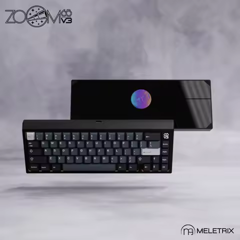 「Meletrix」ZOOM 65 V3 Customized Keyboard Kit 2.4G/Wireless/Type-c Slotting RGB No Taillights Screen 