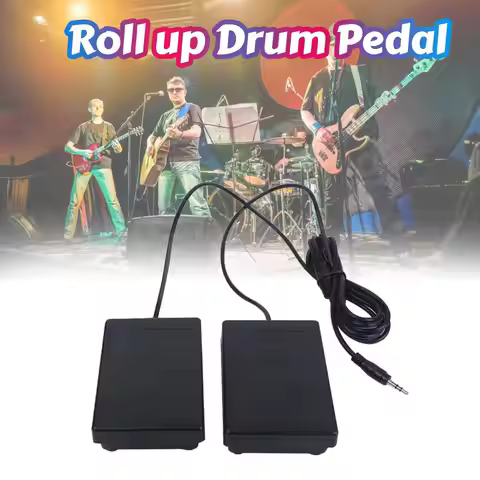 Sustain Pedal Roll up Drum Pedal for Electronic Piano Roll Up PianoPerformance Training Young Electr