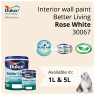 Dulux Interior Wall Paint - Rose White (30067) (Better Living) - 1L / 5L