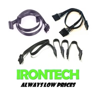 ATX 5Pin to 2ways / 3ways  / 4ways/ 10ways SATA 15pin Modular Power Supply Adapter Cable PSU 65cm