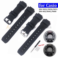 16x26mm Resin Watch Band Bezel for Casio DW-9052 DW-9050 DW-9051 DW-004C DW-9000 Soft Rubber Watch S