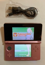 9成新 3DS粉紅色（32GB) + USB充電線