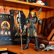 Alien vs. NECA Predator 7-Inci Figure AVP Model Parut Celtic Berwajah Kucing Mainan