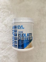 EVL 100% Isolate Protein Unflavoured 454 g  美國EVL分離乳清蛋白粉  454克 1 磅裝 原味