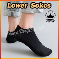 Unisex Ankle Low Short Invisible No Show Liner Sport Work School Fashion Black Socks Stocking -