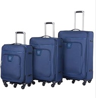 Holiday necessities Oxford Fabric Luggage 3 Piece Nested Sets 20in 24in 28in Softside Expandable Uprights Carry-on Suitcase Softshell Lightweight 360° Silent Spinner Multidirectional Wheels For Tr