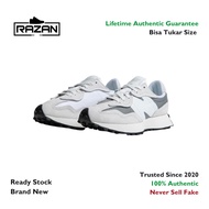New Balance 327 Gray Matter White 100% Authentic Original