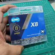 Chain 8 Speed Kmc X8 For 6 7 8 Speed Silver Chain Silver Rante Kmc