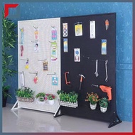Cave panel standing pegboard shelf floor display wall rack pegboard stand hardware tool shelves can 