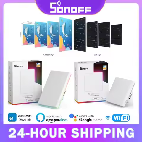 SONOFF T5 120 1C 2C 3C 4C Wifi Smart Wall Touch Switch TX Ultimate Full Touch Access Smart LED Light
