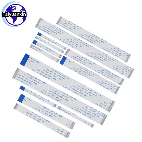 20PCS FPC FFC Ribbon Flexible Flat Cable 4/6/8/10/12/14/16/18/20 Pin FFC Wire 0.5mm 1mm 80C 60V VW-1