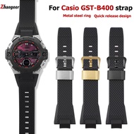 Quick Release Resin Strap for Casio G-SHOCK Steel Heart GST-B400 Series Special Waterproof Men Silicone Watchband Bracelet Accessories Replacement