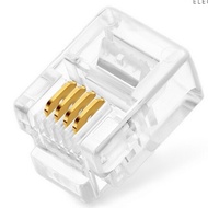 RJ11 4P4C Anti-Scratch/ Pin RG11 Phone Connector 4 Pin RJ 11 Phone Connector