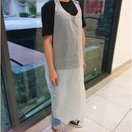 Disposable Plastic Apron Prevent greasy Waterproof Oil Proof Cooking Apron Half Clear Disposable Apr
