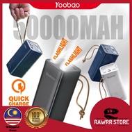 YOOBAO H5 22.5W PD Fast Charge 50000mAh Power Bank Double LED Flash Light 1 Input 4 Outputs Multi-Fu