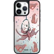 THE HOOD - (多種型號可選) 䬠微 - JujuBe Pink Leopard iPhone 15/14/13/12/SE/Pro/Pro Max 鏡面保護殼 升級版-5598