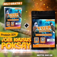 MAKANAN BURUNG POKSAY | VOER BURUNG POKSAY | VOER HARIAN | VOER NUTRISI KOMPLIT | VOER HARIAN KHUSUS