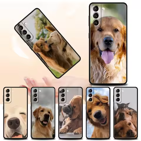 Labrador Golden Retriever dog Phone Case For Samsung Galaxy S24 S23 S22 Ultra S20 S21 FE 5G S10 S9 P