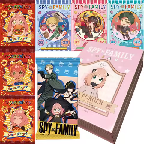 Spy x Family Collectible Cards Booster Box, Premium Anime TCG with Anya, Loid & Yor Forger Cute Chib