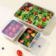 Cookhen Stainless Steel Lided Food Container Stainless Steel Vegetable Container Food Box Stainless 