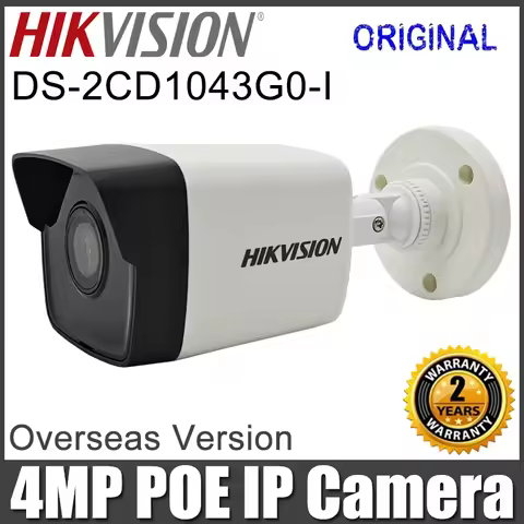 New Hikvision DS-2CD1043G0-I 4MP Bullet Network Camera POE Outdoor IP Camera Security IR 30m IP67 Wa