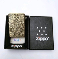 Korek Api Zippo Made In USA Gold Guardian Angel/Mancis Unik Zippo Gold Malaikat
