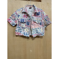 Stefanel Floral Small Jacket Made in Italy