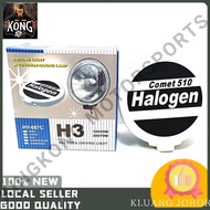 LORRY TRUCK 4X4 COMET HALOGEN SPORT LIGHT 12V 24V 6" 6 INCI ROUND 510 FX1160 H3 FOG LAMP AKSESORI 55