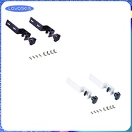 [Lovoski3] 2 Pieces Pegboard Desk Mount Iron Fixing Clips Table Mounting Brackets Pegboard Desk Brac